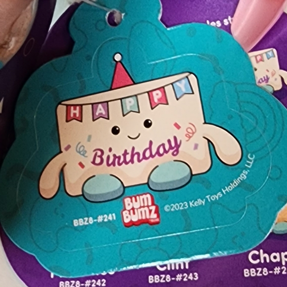 BENJI 🎊 Birthday Banner Bum Bumz Party Bumz Series by Kelly Toy ☆》NWT《☆ - Picture 8 of 9